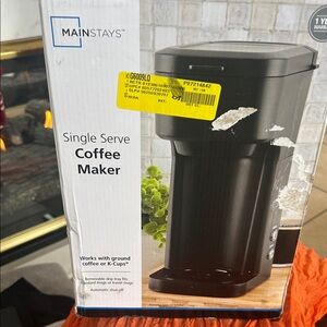 Mainstays Black Single Serve Coffee Maker